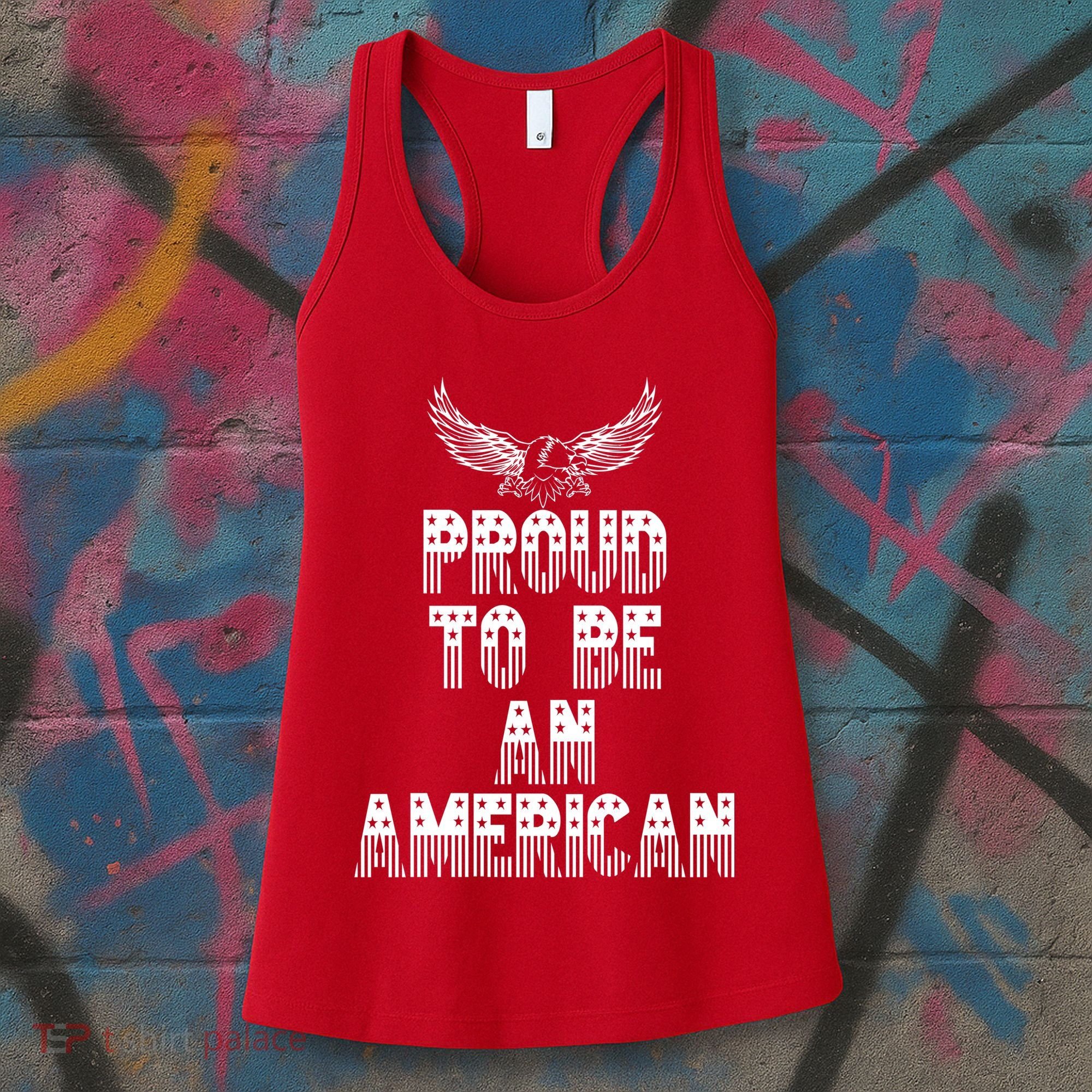 Patriotic Eagle Proud To Be An American Women's Tank Top