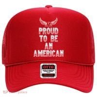 Patriotic Eagle Proud To Be An American Hat thumb 0