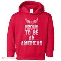 Patriotic Eagle Proud To Be An American Toddler Hoodie thumb 0