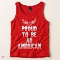 Patriotic Eagle Proud To Be An American Tank Top thumb 2