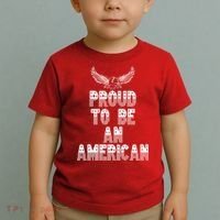 Patriotic Eagle Proud To Be An American Toddler T-Shirt thumb 2