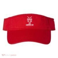 Patriotic Eagle Proud To Be An American Visor thumb 0