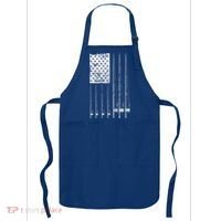 Patriotic Fishing American Flag Apron thumb 0