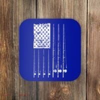 Patriotic Fishing American Flag Coaster thumb 0