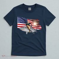 Patriotic George Washington On A Shark T-Shirt thumb 5