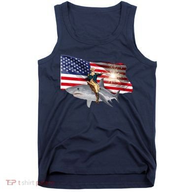 Patriotic George Washington On A Shark Tank Top