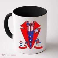 Patriotic Independence Day Tuxedo Coffee Mug thumb 0