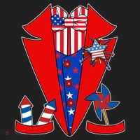 Patriotic Independence Day Tuxedo Hat thumb 2