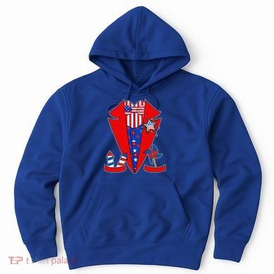 Patriotic Independence Day Tuxedo Hoodie