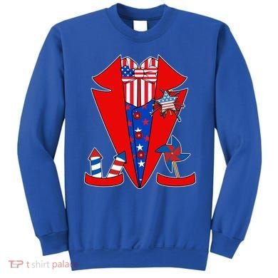 Patriotic Independence Day Tuxedo Sweatshirt