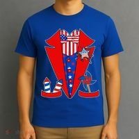 Patriotic Independence Day Tuxedo T-Shirt thumb 3