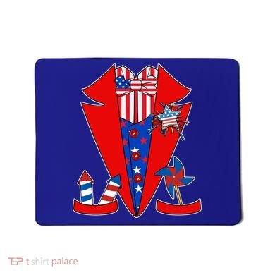 Patriotic Independence Day Tuxedo Mousepad