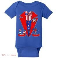 Patriotic Independence Day Tuxedo Baby Bodysuit thumb 0