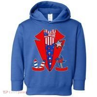 Patriotic Independence Day Tuxedo Toddler Hoodie thumb 0