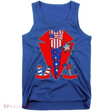 Patriotic Independence Day Tuxedo Tank Top