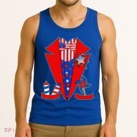 Patriotic Independence Day Tuxedo Tank Top thumb 3