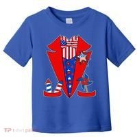 Patriotic Independence Day Tuxedo Toddler T-Shirt thumb 0