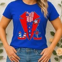 Patriotic Independence Day Tuxedo Women's T-Shirt thumb 2