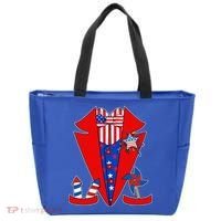 Patriotic Independence Day Tuxedo Tote Bag thumb 0