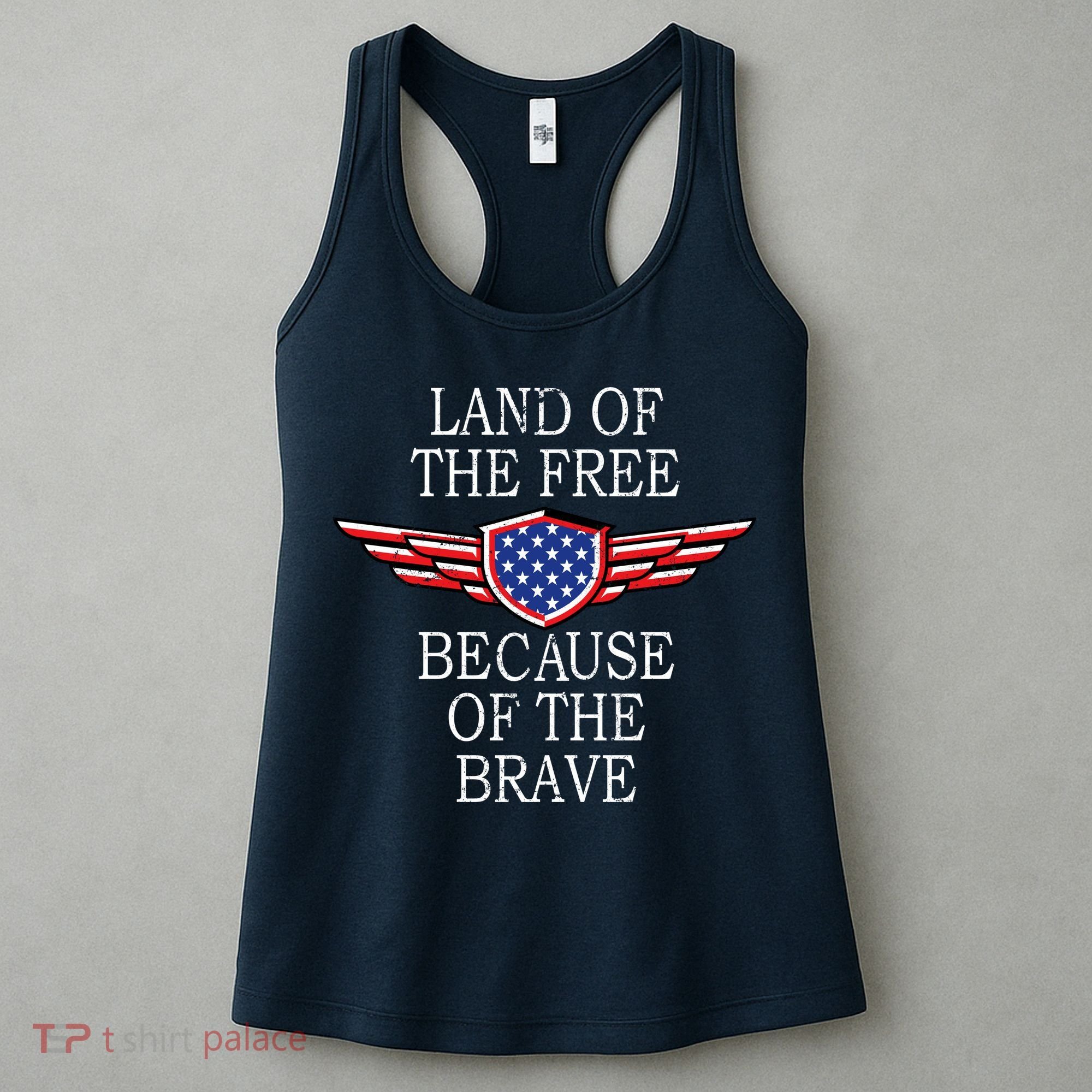 Patriotic Land Of The Free Because Of The Brave Women's Tank Top