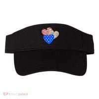 Patriotic Leopard Print Stars And Stripes Hearts Visor thumb 0