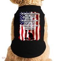 Patriotic Memorial Day United States Flag Doggie Tank thumb 0
