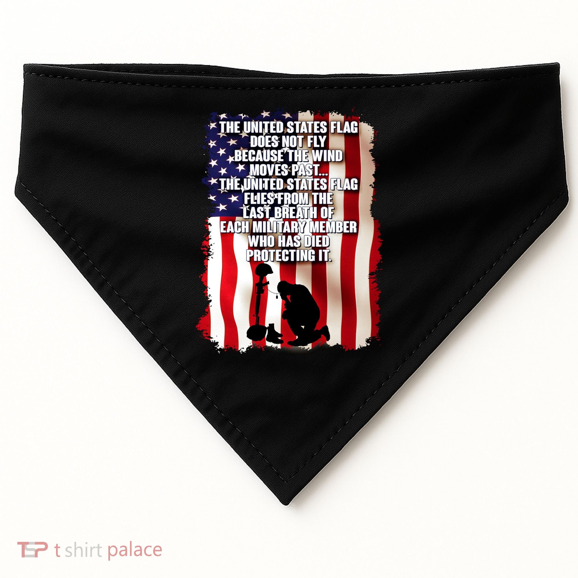 Patriotic Memorial Day United States Flag USA-Made Doggie Bandana