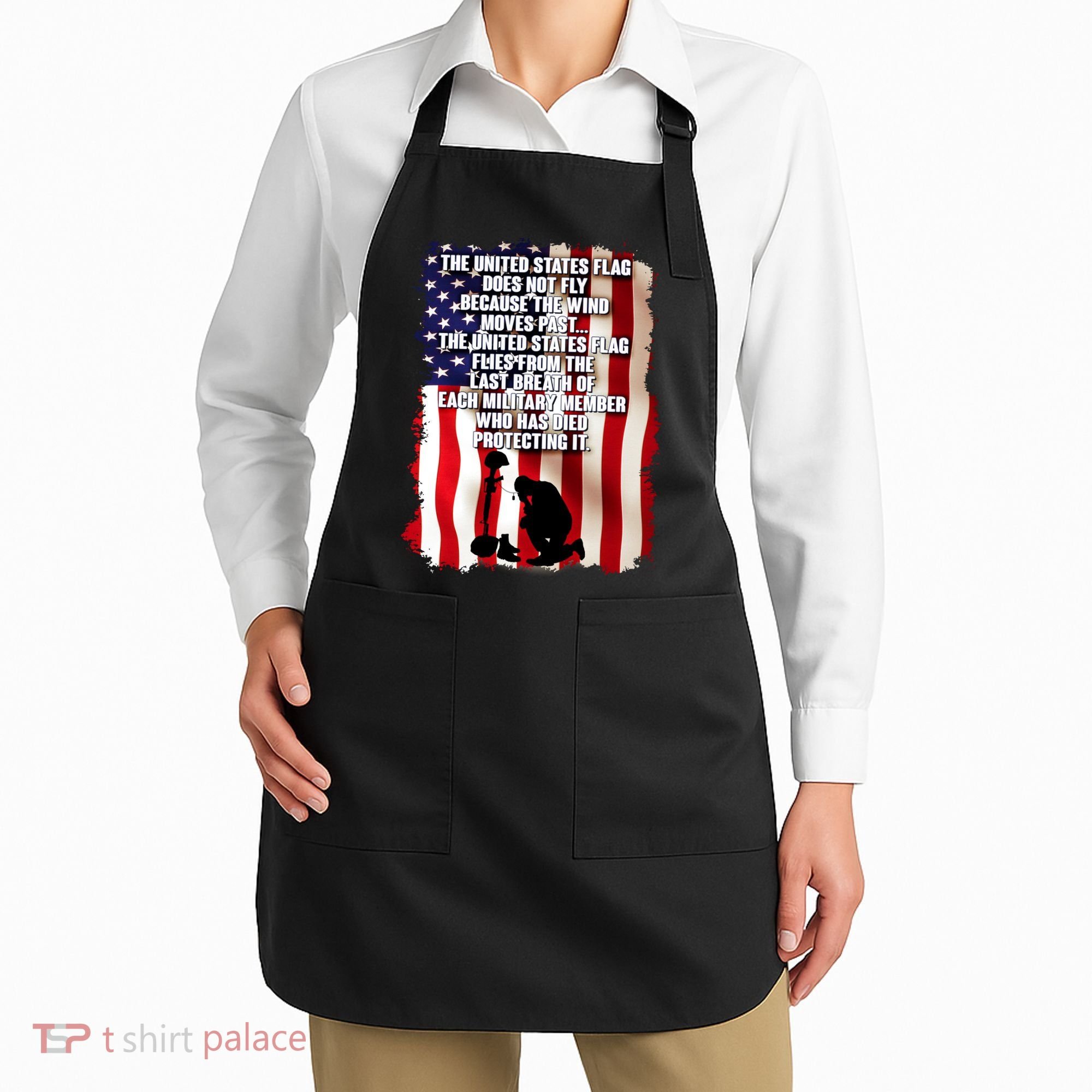 Patriotic Memorial Day United States Flag Apron