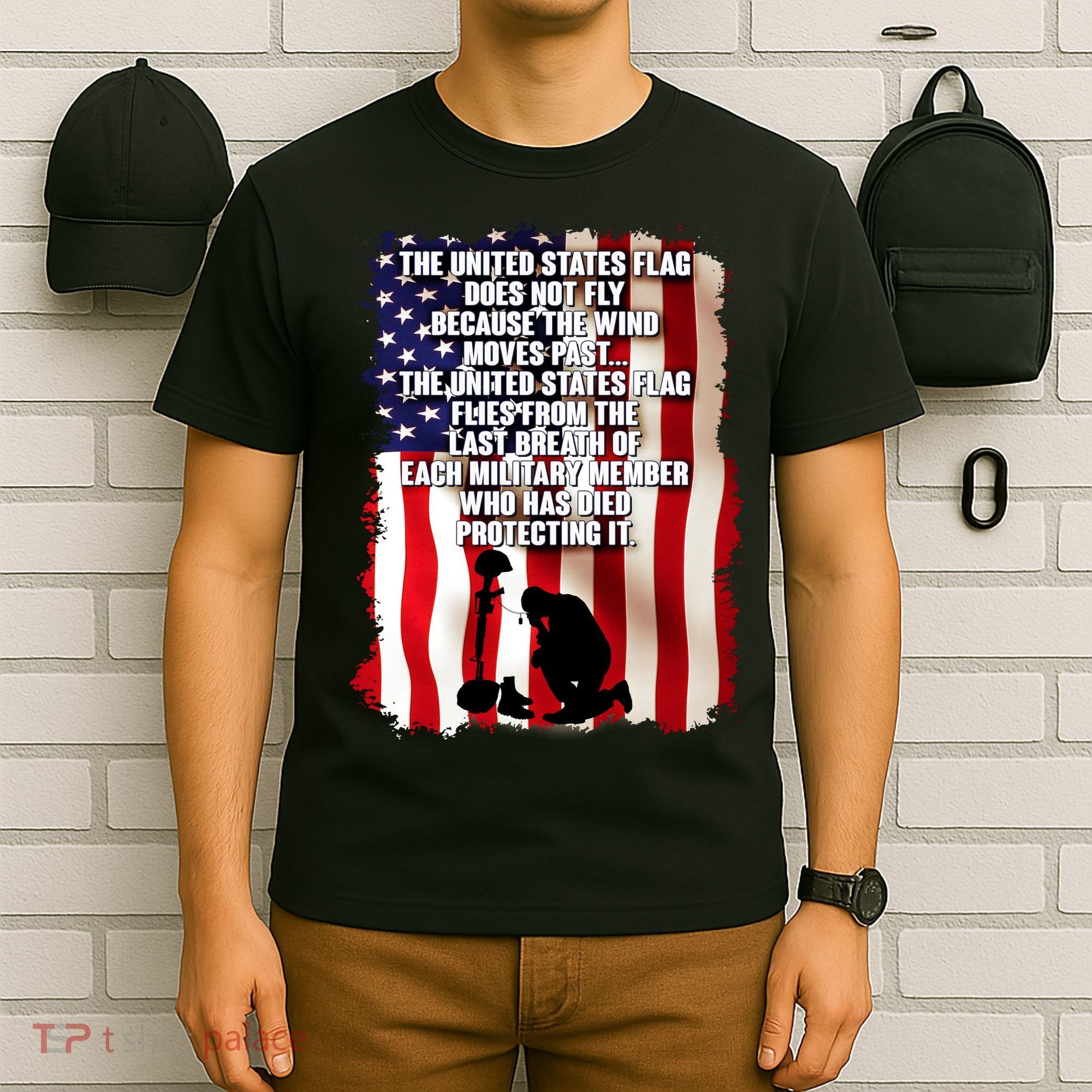 Patriotic Memorial Day United States Flag T-Shirt