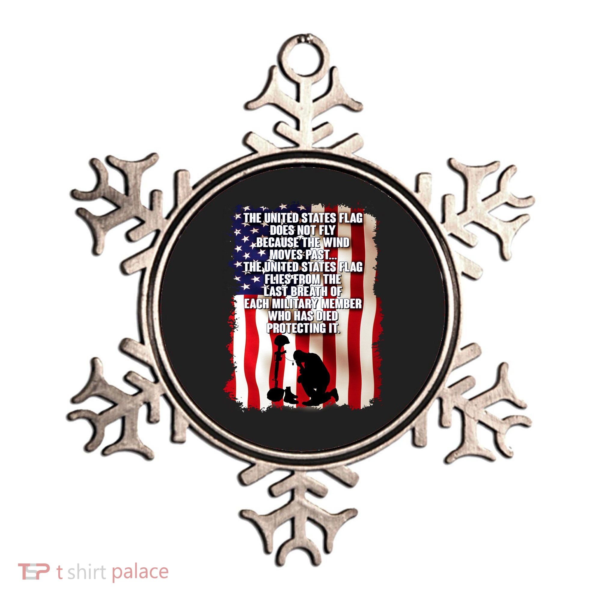 Patriotic Memorial Day United States Flag Ornament