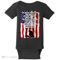 Patriotic Memorial Day United States Flag Baby Bodysuit thumb 0