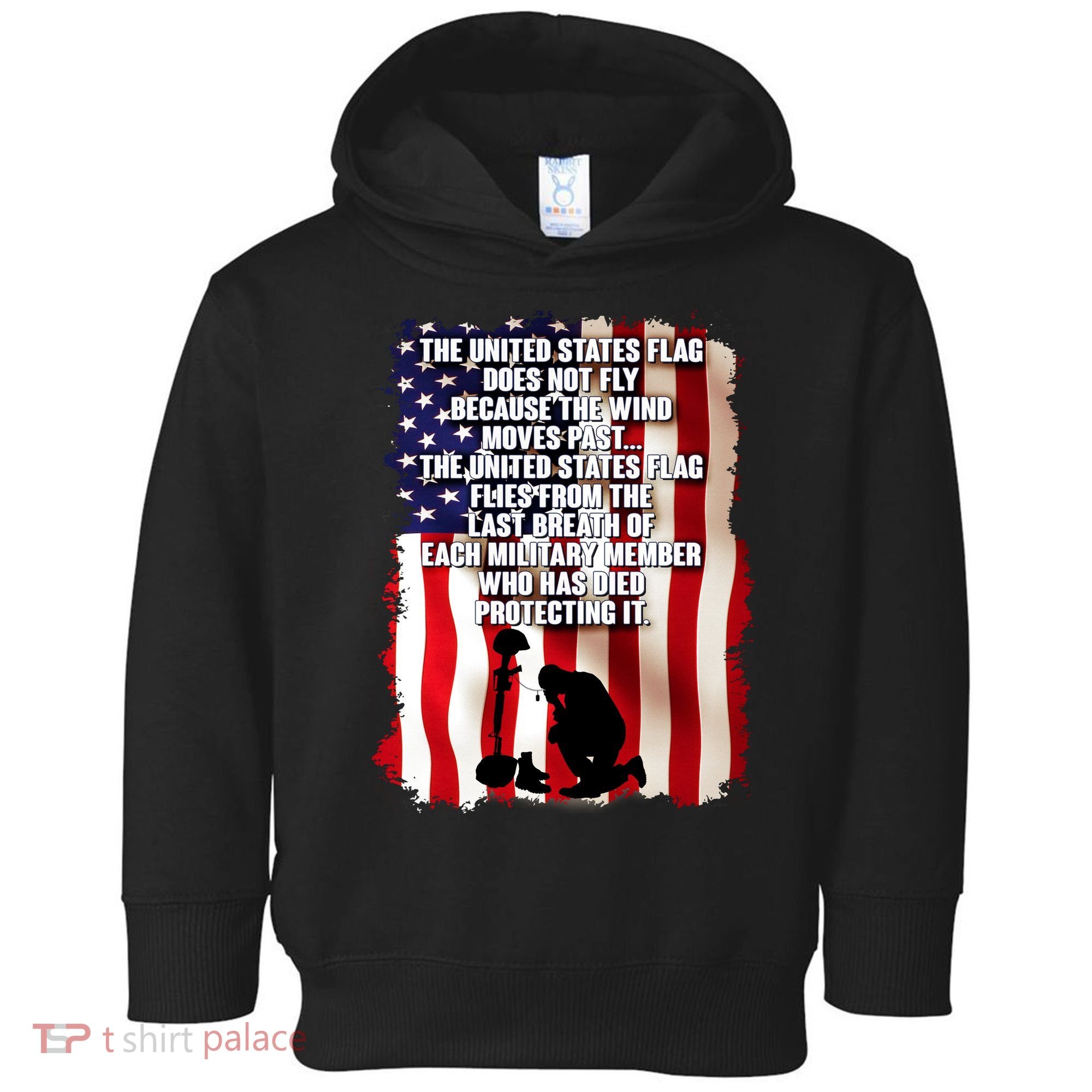 Patriotic Memorial Day United States Flag Toddler Hoodie