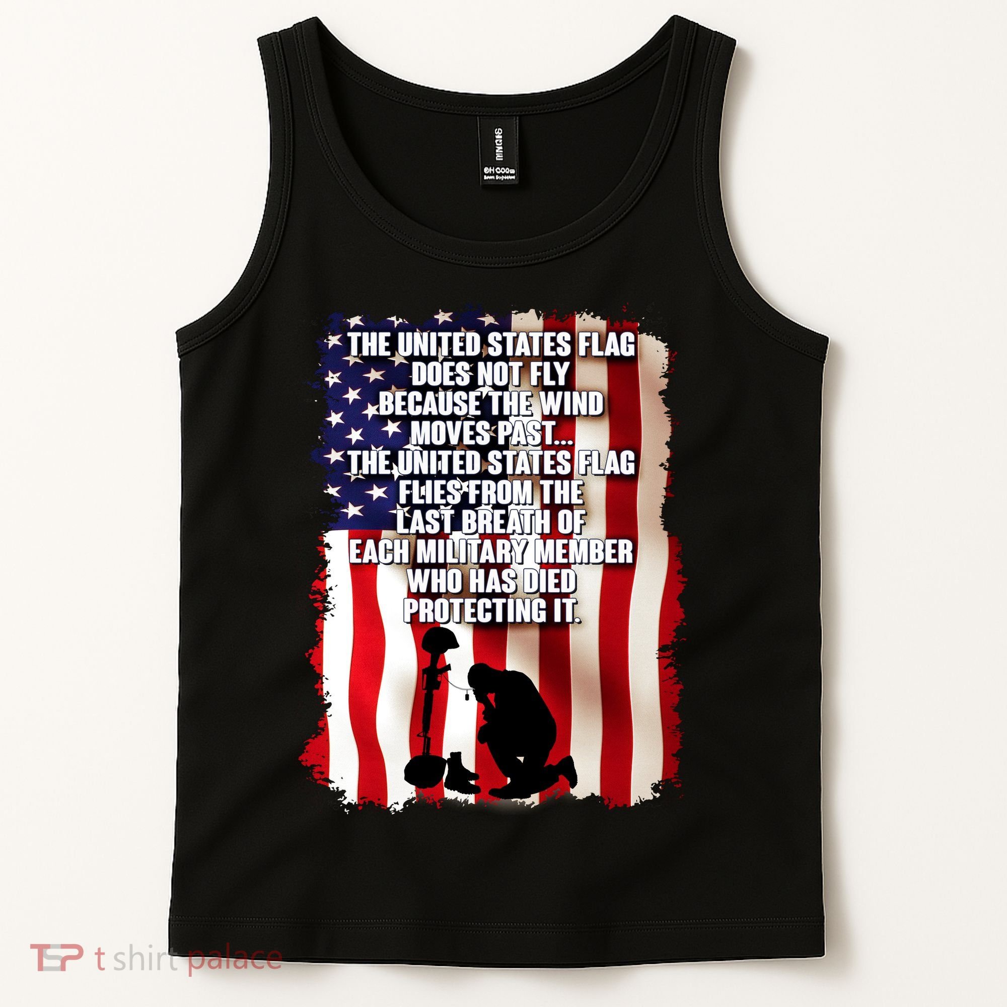 Patriotic Memorial Day United States Flag Tank Top