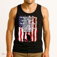 Patriotic Memorial Day United States Flag Tank Top thumb 3