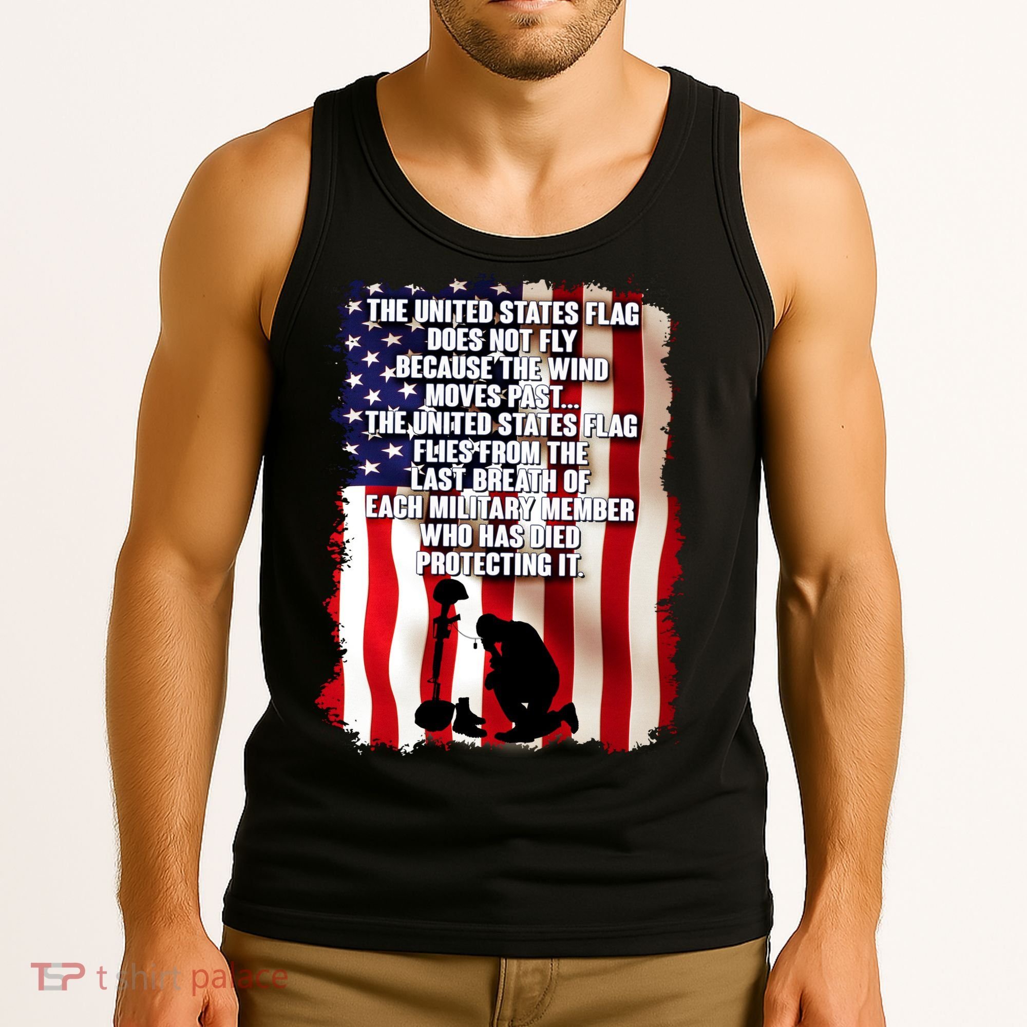 Patriotic Memorial Day United States Flag Tank Top