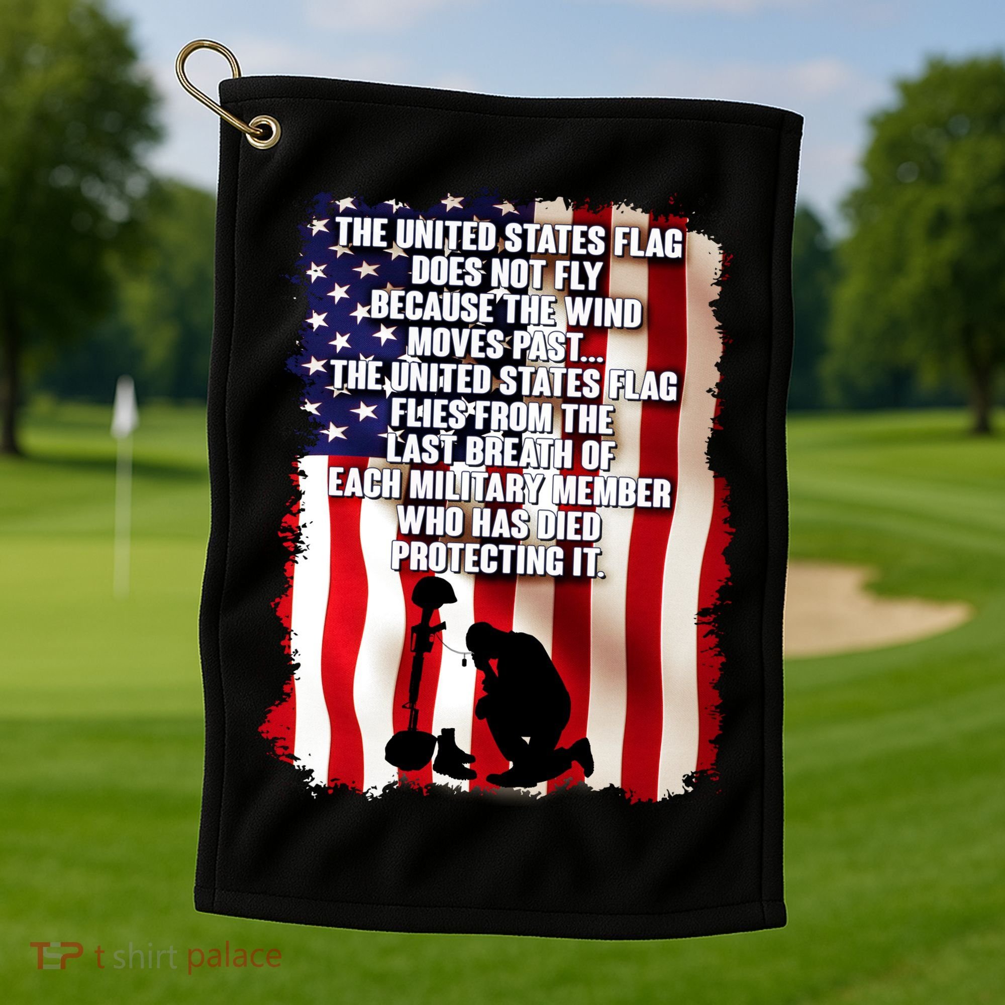 Patriotic Memorial Day United States Flag Golf Towel