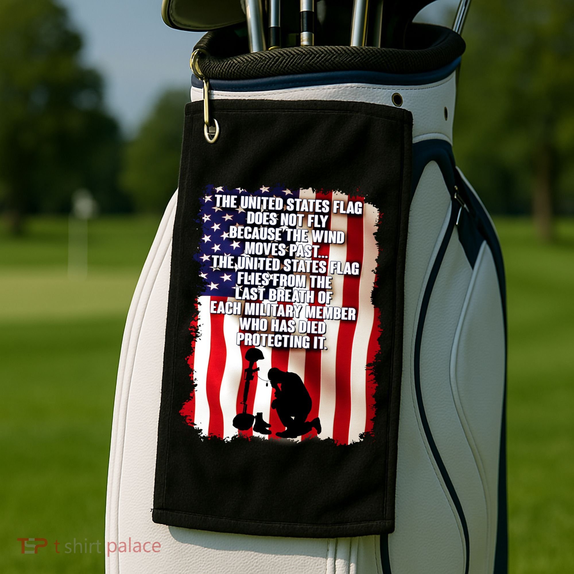 Patriotic Memorial Day United States Flag Golf Towel