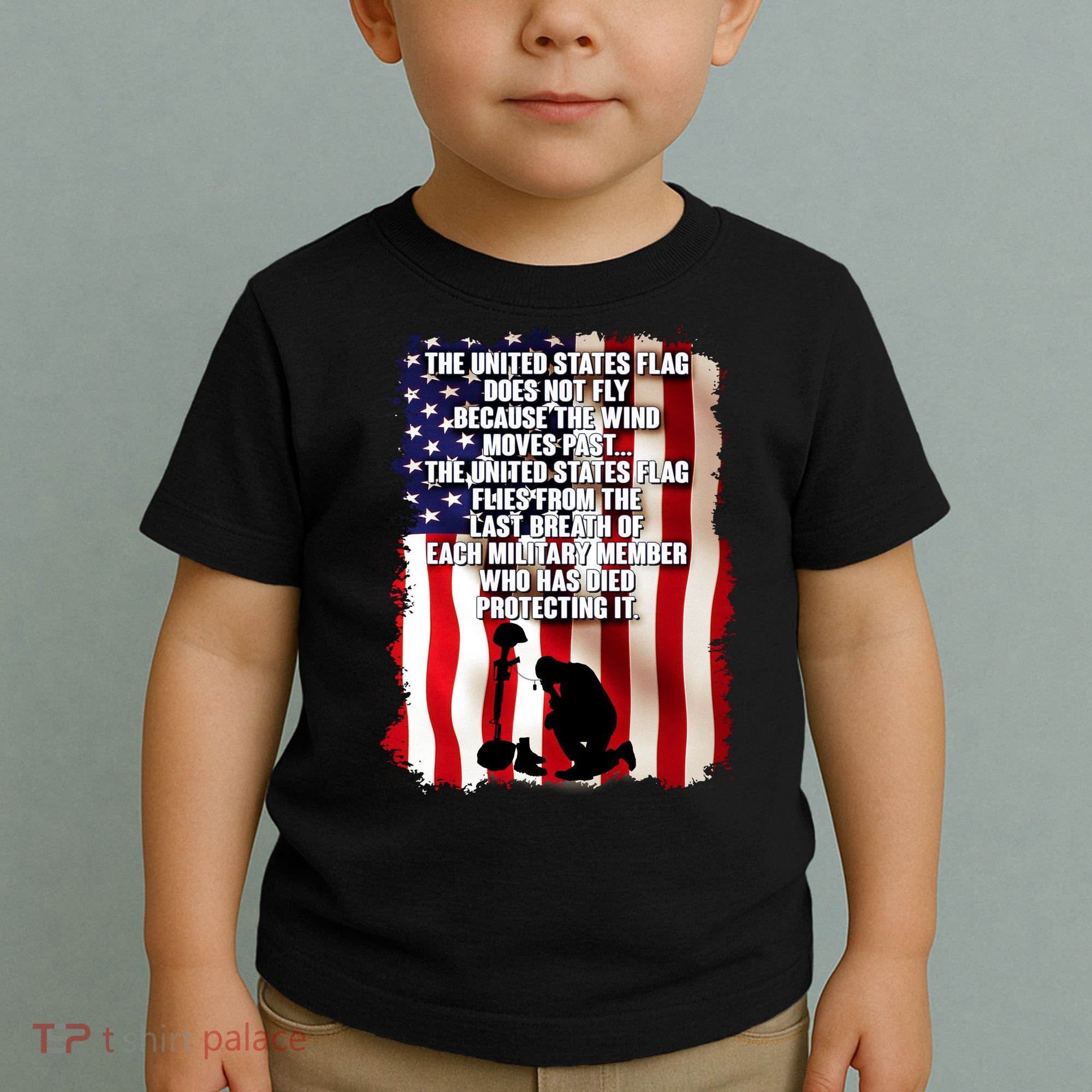 Patriotic Memorial Day United States Flag Toddler T-Shirt