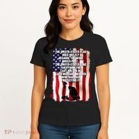 Patriotic Memorial Day United States Flag Women's T-Shirt thumb 4