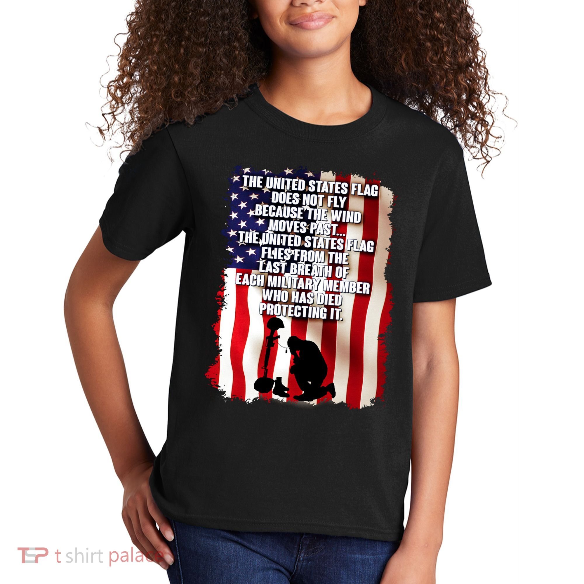 Patriotic Memorial Day United States Flag Kids T-Shirt