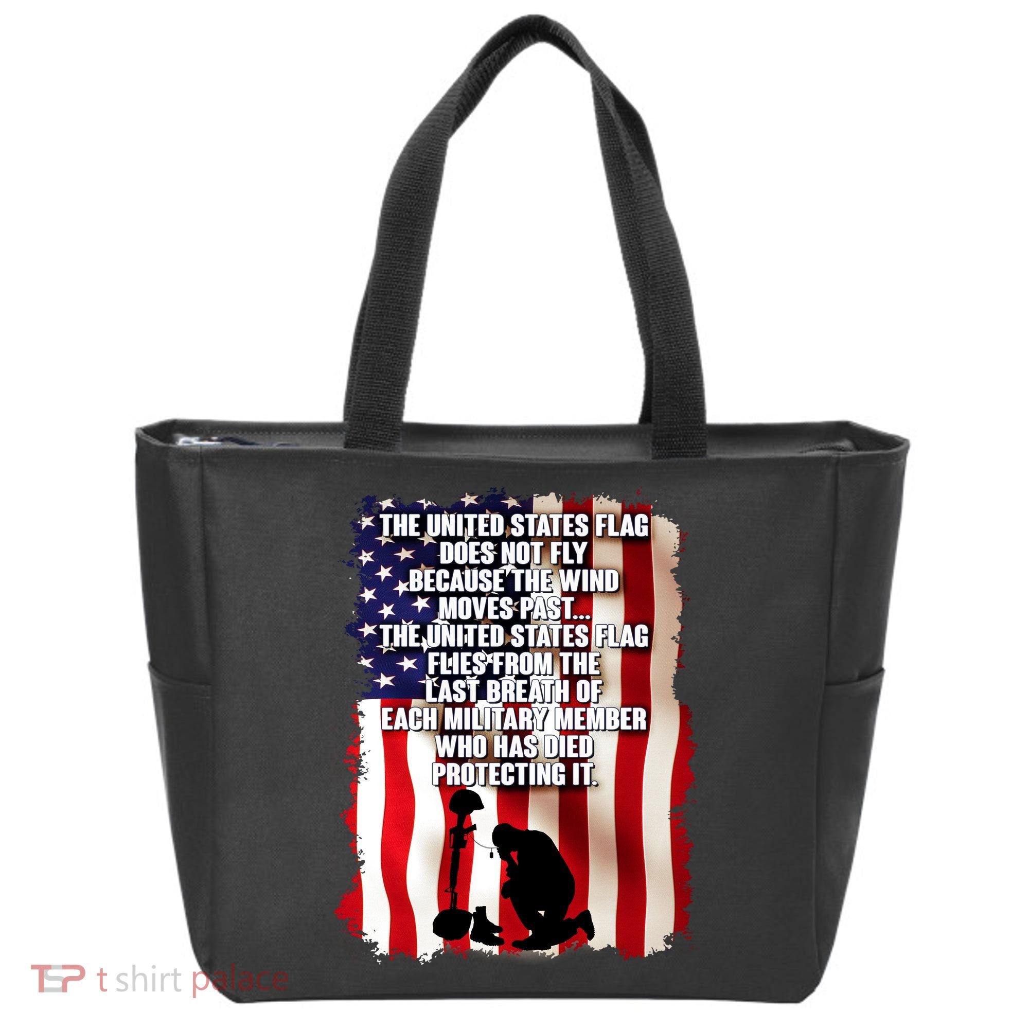 Patriotic Memorial Day United States Flag Tote Bag