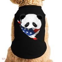 Patriotic Panda American Bandanna Flag Doggie Tank thumb 0