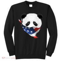 Patriotic Panda American Bandanna Flag Sweatshirt thumb 0
