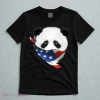 Patriotic Panda American Bandanna Flag T-Shirt thumb 5