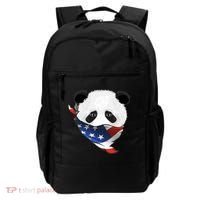 Patriotic Panda American Bandanna Flag Backpack thumb 0