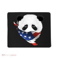 Patriotic Panda American Bandanna Flag Mousepad thumb 0