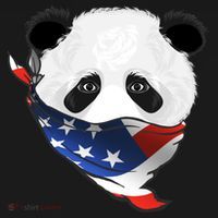 Patriotic Panda American Bandanna Flag Women's Tank Top thumb 5