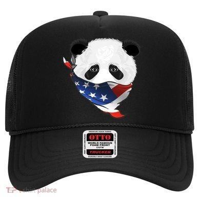 Patriotic Panda American Bandanna Flag Hat