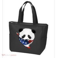 Patriotic Panda American Bandanna Flag Tote Bag thumb 3
