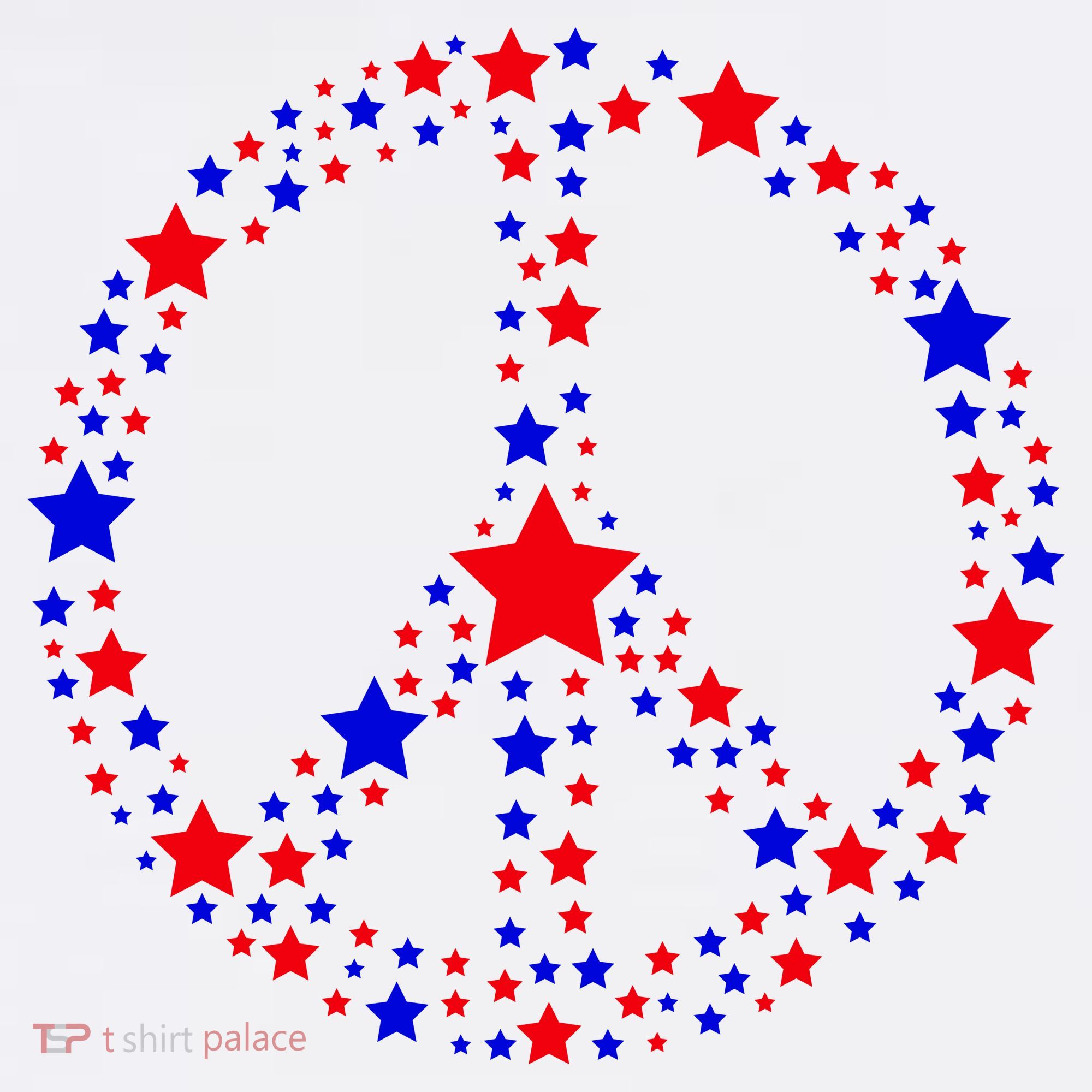 Patriotic Peace Sign Stars T-Shirt